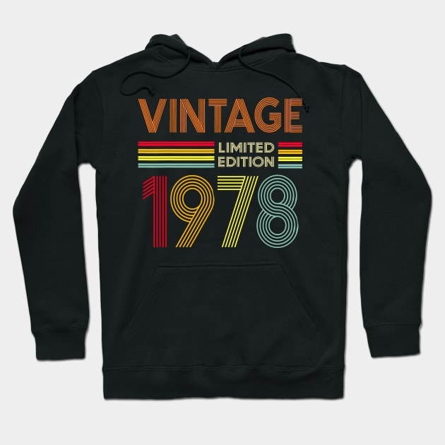 Vintage 1978 Limited Edition Hoodie by Kontjo